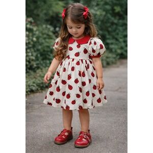 Kids Vintage Red Mary Jane Shoes (toddler size)